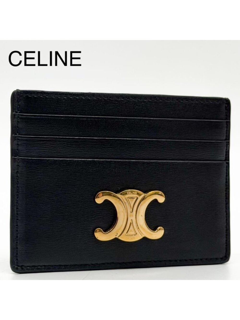 Celine Triomphe Card Case Calfskin